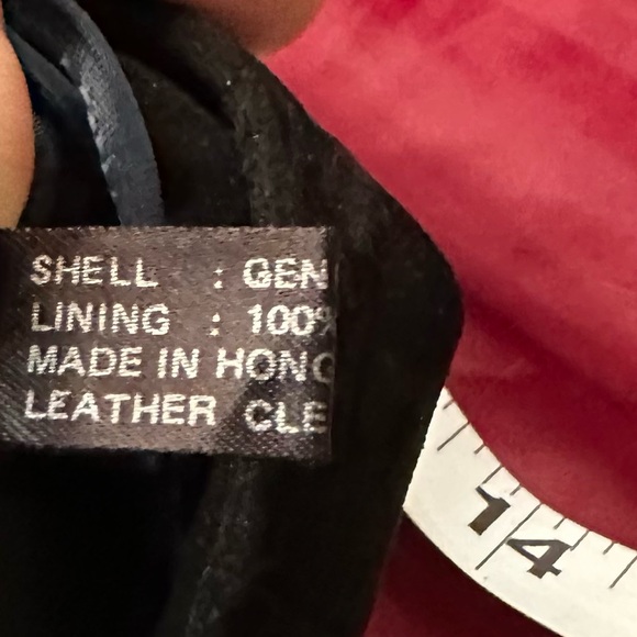 Vintage North Beach Leather Black Suede Pencil Skirt size 11/12. Runs small - Picture 8 of 9